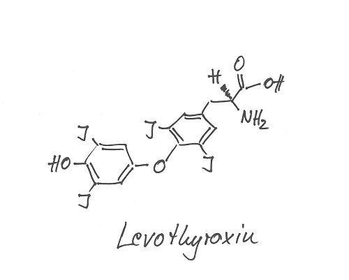 Levothyroxin Strukturformel